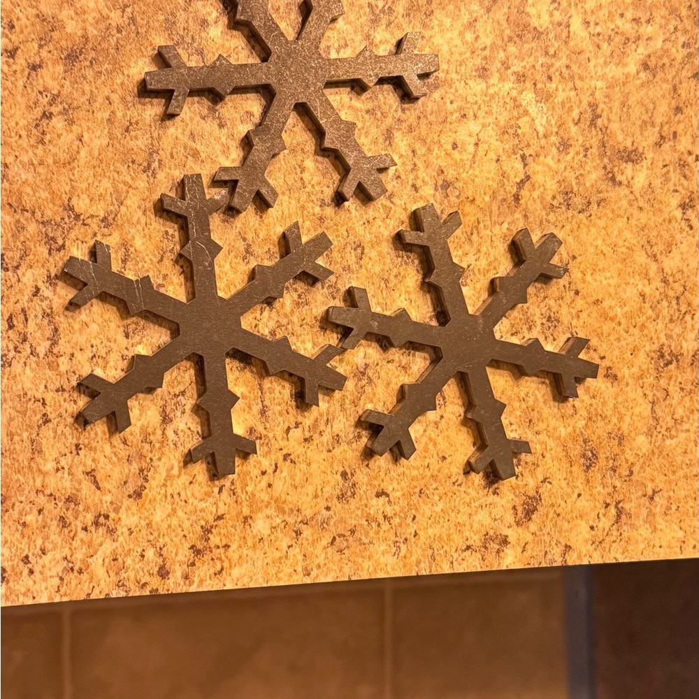 LASER CUT 1/4inch Carbon Steel SNOWFLAKES